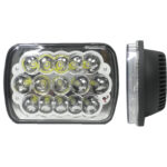 SILVIN RECTANGULAR 7X5'' 45W 15 LED EURO LUZ ALTA Y BAJA UNID "LF-2249"
