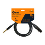 EXTENSION MICROFONO PLUG 1/4 MONO A JACK CANNON 10Ft / 3M "VZ-N17-10FT"