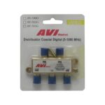 DISTRIBUIDOR COAXIAL 4 VIAS 5- 1GHZ DIGITAL CATV BLISTER "AV-504G"