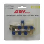 DISTRIBUIDOR COAXIAL 6 VIAS 1000MHZ DIGITAL BLISTER "AV-506G"