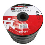 CABLE COAXIAL MIYAKO RG-6 NEGRO 98% 1000FT 3 MAYA QUAD SHIELD "RG-6/90"