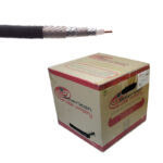 CABLE COAXIAL AMERICAN CABLE RG-6 NEGRO 1000FT 100% CUATRO MALLA CERTIFICADO "AC-RG6U"