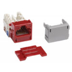 JACK MODULAR RJ-45 CAT5 ROJO "23-N018R"