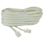 EXTENSION DE TELEFONO. ENLACE  25Ft / 7.5M BLANCA "KR-425-25"
