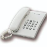 TELEFONO PANASONIC MESA CON CONTROL DE VOLUMEN. REDIAL, FLASH BLANCO "KXTS500LXW"