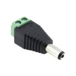 PLUG DC EXT 2.5MM X 5.5MM CON DOS PINES "CRC-208"
