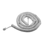 EXTENSION DE TELEFONO EN ESPIRAL  7Ft / 2M   IVORY "KR-209-7 IV*"