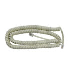EXTENSION DE TELEFONO EN ESPIRAL  15Ft / 4.5M   IVORY "KR-209-15 IV*"