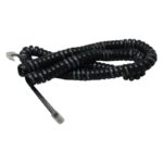 EXTENSION DE TELEFONO ESPIRAL 15Ft / 4.5M  NEGRA "KR-209-15 BK"
