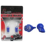 BOMBILLO AUTO 12V TODO VIDRIO MED 1LED AZUL CONCAVO "T10-1LED CONCAVE 12BL"