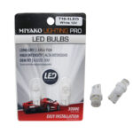 BOMBILLO AUTO 12V TODO VIDRIO MED 1LED BLANCO CONCAVO "T10-1LED CONCAVE WH"
