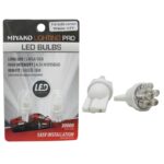 BOMBILLO AUTO 12V TODO VIDRIO MED 4LED AZUL T10 "T10-4LED BL"