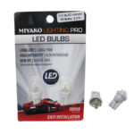 BOMBILLO AUTO 12V TODO VIDRIO MED 4LED BLANCO T10 "T10-4LED WH"