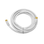 EXTENSION CABLE COAXIAL DE PRESION  6Ft / 1.8M  BLANCA BLISTER "M-223G-S"