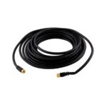 EXTENSION CABLE COAXIAL ROSCA 6FT 1.8M NEGRA GOLD "N-214-6GB"