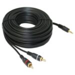 EXTENSION PLUG 3.5 ST A 2 PLUG RCA ORO 6Ft / 1.8M  Blister "PS-209BL"