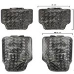 ALFOMBRA 4PCS 100% PVC METALICA CARBON 46X72cm "650122J1-CN"