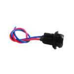 BASE PARA BOMBILLO TODO VIDRIO MED.158 CON CABLE 4 GUIAS HULE "194-SCT"
