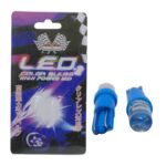 BOMBILLO AUTO 12V TODO VIDRIO PEQ 1LED AZUL CONCAVO T5 "SMT5-AZUL/8748"