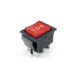 SWITCH CUADRADO 110V 20A (D.P.S.T) 6P CON LUZ ON-OFF-ON "EC-623"