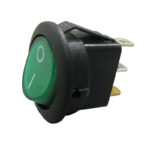 SWITCH 110V REDONDO CON LUZ 3P VERDE "NB-82GR"