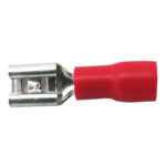 TERMINAL HEMBRA 22-18 ROJA .187 PAQUETE 25PCS "T-28-25BAG"
