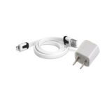ADAPTADOR DC 1000 mA 5V PARA IPHONE CON CABLE INCLUIDO BLANCO "M-279"