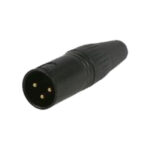 PLUG CANNON EXT PARA MICROFONO "445-M-BK"