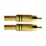 PLUG RCA EXT  METAL ORO "P-127G"