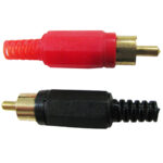 PLUG RCA EXT  PLASTICO R/N "P-115A"