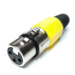 JACK CANNON PARA MICROFONO AMARILLO HQ "F-60Y"