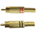 PLUG RCA EXT ORO METALICO "P-114AG"