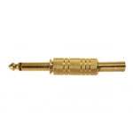 PLUG 1/4 MONO EXT METAL ORO EN BOLSA "P-101T-G"