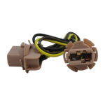 BASE PARA BOMBILLO TODO VIDRIO T20 2CONT CON CABLE HULE "DFK2006"