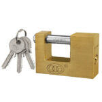 CANDADO ANTICIZALLA 60MM TRI-CIRCLE COBRE 60X45-BX960 BLISTER "CAR960"