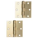 BISAGRA PARA SOLDADURA Y MADERA 3,5" CON TORNILLO DORADA (BLISTER 2) "BID35W"