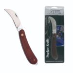 CUCHILLO NAVAJA 3" CON SEGURO PICO LORA MANGO MADERA "KF-S32"