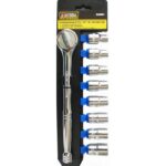 JUEGO CUBOS CON RATCHET 9 PCS 10-11-12-13-14-15-17-19MM "DAH901"