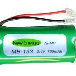 BATERIA TELEFONO PANASONIC 2AAA 2.4V 750MAH CON CABLE (BLISTER)  "MB-133"