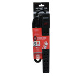 PROTECTOR DE PICOS PLANO 6 TOMAS 3FT NEGRA "14-818PB"