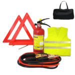 KIT DE TRANSITO CON EXTINGUIDOR,CHALECO,TRIANGULOS, CON CABLES AUXILIARES "KIT-TRANSITO"