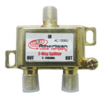 DISTRIBUIDOR COAXIAL 2 VIAS 2400 MHz CATV BLISTER "AC-1000G"