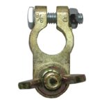 BORNE PARA BATERIA BRONCE CON MARIPOSA PAQ 10 UNIDS "DF1021"