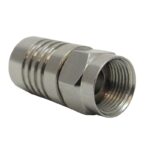 FITTING PRESION RG-6 ALTA CALIDAD CON DIENTES ( BOLSA 6 UNIDS) "F-76-6BAG"