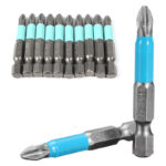 PUNTA DESATORNILLADOR PHILLIPS 65MM SET 10 CON ANTIDESLIZANTE "PH-PT065"