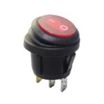 SWITCH REDONDO 12V 10A 3PT ON-OFF CONTRA AGUA ROJO "IS-EC-WP1213RED"