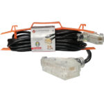 EXTENSION ELECTRICA AC POLARIZ.ETL. 25FT.7.62MTRS.NEGRO.12GAUGE.15AMPS.1875 "AC-325-12L"