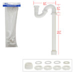 DESAGUE PARA LAVATORIO DE PVC EN "S" AL PISO FIJO "P-11096"