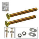 TORNILLOS TRASEROS PARA INODORO 1/4"x2 1/4" "P-11243"
