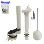 KIT DE REPARACION PARA INODORO VALVULA,SIFÓN,PERA, FLOTADOR, TORNILLOS, "P-11078"